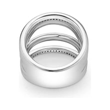 Load image into Gallery viewer, Lagos 18K & Sterling Silver Lux Five Row Diamond Wide Band