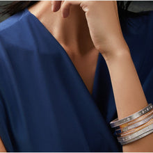 Load image into Gallery viewer, Roberto Coin 18K White Gold Princess Diamond Bangle Bracelet