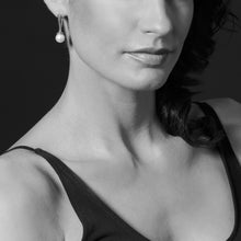 Load image into Gallery viewer, Lagos Sterling Silver Luna 10mm Pearl Drop Leverback Earrings