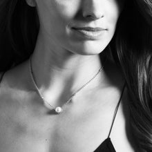 Load image into Gallery viewer, Lagos Sterling Silver Luna Pearl 8mm Pendant on 16-18" Necklace