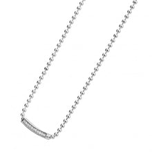 Load image into Gallery viewer, Lagos Sterling Silver Caviar Spark Small Diamond Bar Necklace