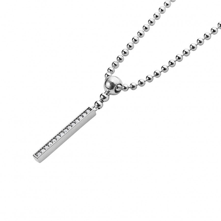 Lagos Sterling Silver Caviar Spark Key Diamond Pendant Necklace – Jack  Lewis Jewelers