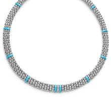 Load image into Gallery viewer, Lagos Sterling Silver Blue Caviar Blue Ceramic Necklace