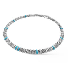Load image into Gallery viewer, Lagos Sterling Silver Blue Caviar Blue Ceramic Necklace