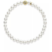 Load image into Gallery viewer, Lagos 18K Gold Caviar Icon Pearl 6mm Stretch Bracelet