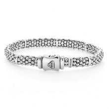 Load image into Gallery viewer, Lagos Sterling Silver Caviar 7 Smooth Station 6mm Bracelet