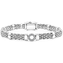 Load image into Gallery viewer, Lagos Sterling Silver Small Spark Caviar Diamond Circle 6mm Bracelet