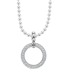 Load image into Gallery viewer, Lagos Sterling Silver Caviar Spark Large Diamond Circle Necklace