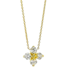 Load image into Gallery viewer, Roberto Coin 18K Yellow Gold Love in Verona Flower Necklace