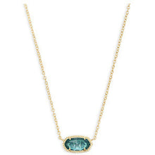 Load image into Gallery viewer, Kendra Scott  Elisa Gold Necklace in London Blue