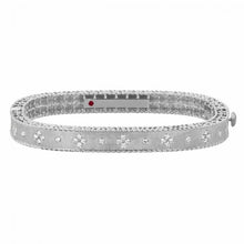 Load image into Gallery viewer, Roberto Coin 18K White Gold Princess Diamond Bangle Bracelet