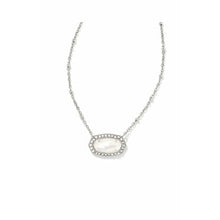 Load image into Gallery viewer, Kendra Scott Elisa Necklace in Silver Metal & Ivory Mother of Pearl