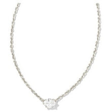 Load image into Gallery viewer, Kendra Scott Silver Cailin White Crystal Necklace