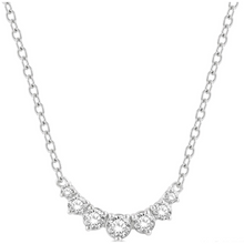 Load image into Gallery viewer, 14K Gold 1/4ct Graduated Diamond Smile Pendant