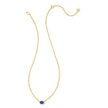 Load image into Gallery viewer, Kendra Scott Gold Cailin Necklace in Blue Crystal