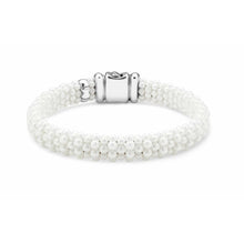 Load image into Gallery viewer, Lagos Sterling Silver White Caviar 9mm Ceramic Bracelet
