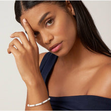 Load image into Gallery viewer, Lagos White Caviar Silver Station Bracelet