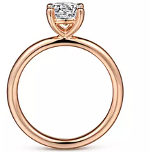 Load image into Gallery viewer, Gabriel "Lark" 14K Rose Gold Solitaire Engagement Ring
