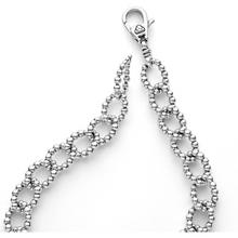 Load image into Gallery viewer, Lagos Sterling Silver Caviar Spark Diamond Circle Beaded Link Bracelet