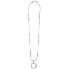 Load image into Gallery viewer, Lagos Sterling Silver Caviar Spark Large Diamond Circle Necklace