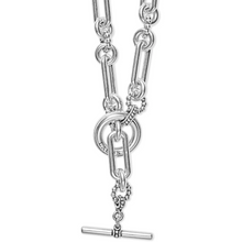 Load image into Gallery viewer, Lagos Sterling Silver Fluted Link Toggle Necklace