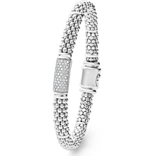 Load image into Gallery viewer, Lagos Sterling Silver Signature Caviar Diamond 6mm Bracelet