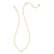 Load image into Gallery viewer, Kendra Scott Gold Cailin White Crystal Necklace