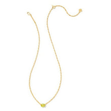 Load image into Gallery viewer, Kendra Scott Gold Cailin Necklace in Green Peridot Crystal