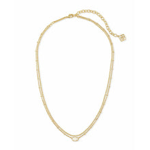 Load image into Gallery viewer, Kendra Scott Emilie Multi Strand Necklace in Gold Metal with Iridescent Drusy