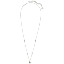 Load image into Gallery viewer, Kendra Scott Nola Short Pendant Necklace in Rhodium Metal with Platinum Drusy