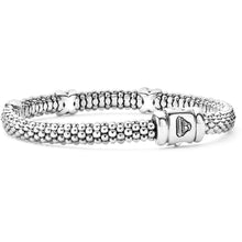 Load image into Gallery viewer, Lagos Sterling Silver Caviar Signature Triple X 6mm Bracelet