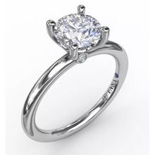 Load image into Gallery viewer, Fana 14K White Gold Classic Diamond Engagement Solitaire Ring