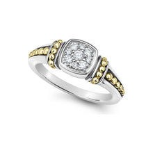 Load image into Gallery viewer, Lagos 18k and Sterling Silver Rittenhouse Pavé Diamond Ring
