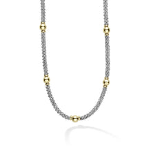 Load image into Gallery viewer, Lagos 18K and Sterling Silver Station Necklace
