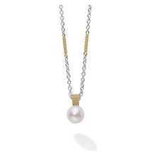Load image into Gallery viewer, Lagos Sterling Silver Luna 18K Gold Luna Pearl Lux Necklace
