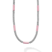 Load image into Gallery viewer, Lagos Sterling Silver 18&quot;  Pink Caviar Station Necklace
