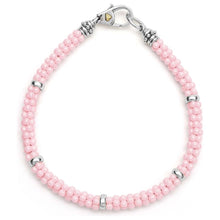 Load image into Gallery viewer, Lagos Sterling Silver Pink Caviar 5mm Ceramic Bracelet
