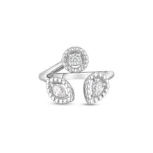 Load image into Gallery viewer, Roberto Coin 18K White Gold Diamond Dolcetto Three-Stone Ring
