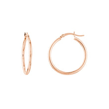 Load image into Gallery viewer, 14K Rose Gold Hoops

