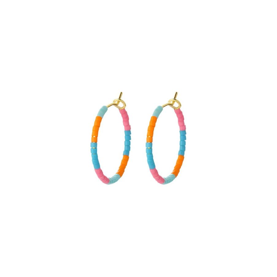 Gorjana Gold Gigi Stripe Miami Hoops