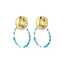 Load image into Gallery viewer, Gorjana Gold Gigi Drop Hoops in Laguna
