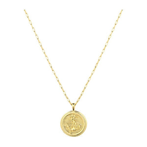 Gorjana Gold Anchor Coin Necklace