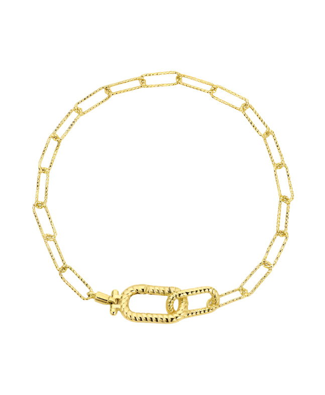 Gorjana Gold Crew Link Bracelet