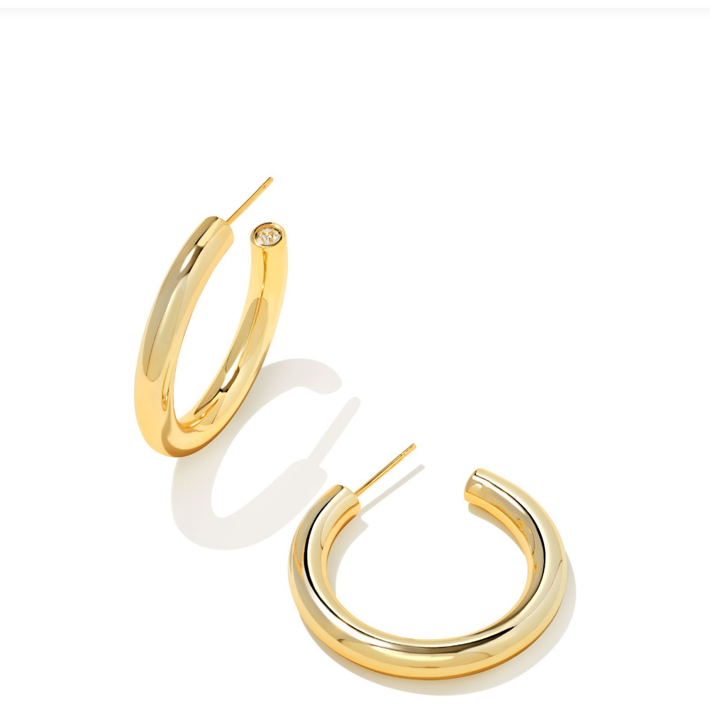 Kendra Scott Colette Hoop Earrings in Gold Metal