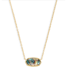 Load image into Gallery viewer, Kendra Scott Gold Elisa Pendant in Abalone Shell
