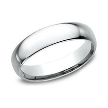 Load image into Gallery viewer, 14K White Gold Domed Wedding Band
