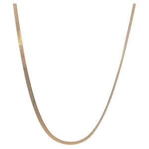 Estate 14K Yellow Gold 24" Herringbone Chain