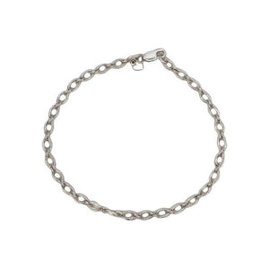 Estate Sterling Silver Rope Style Anklet