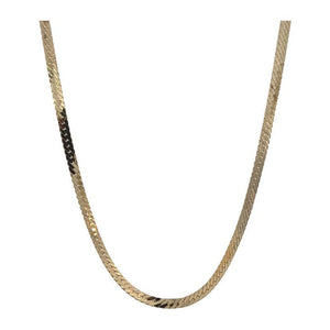 Estate 14K Yellow Gold 16" Flat Curb Chain