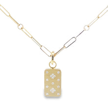 Load image into Gallery viewer, Roberto Coin 18K Yellow Gold Venetian Princess Dog Tag Medallion Necklace
